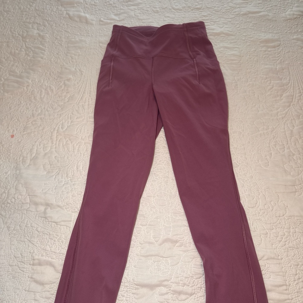Lululemon Athletica Purple Leggings with Smooth Stretchy Fabric